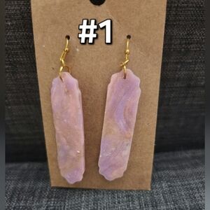 Handmade Polymer‑Style Earrings – Multiple Designs – Buyer’s Choice